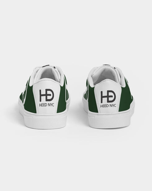 HEED NYC Men's Classic Forrest Green Vegan Leather Sneaker
